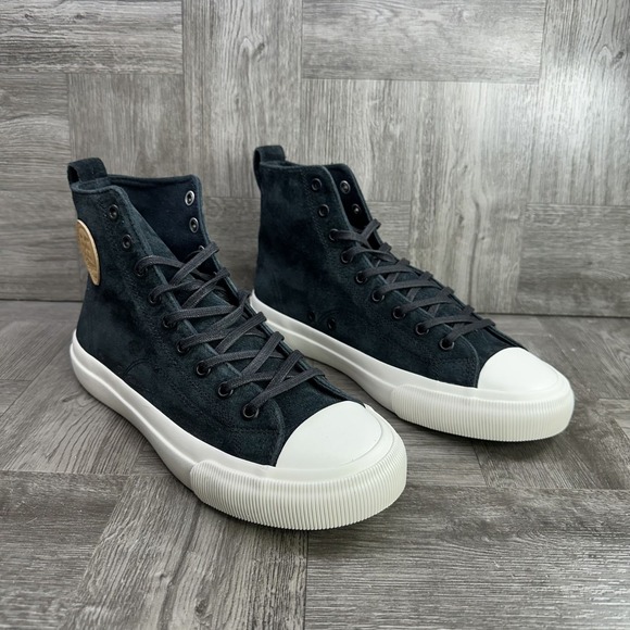 P.F Flyer Men's size 8/Women's 9.5 Black Suede Hightop Shoes - Picture 2 of 8